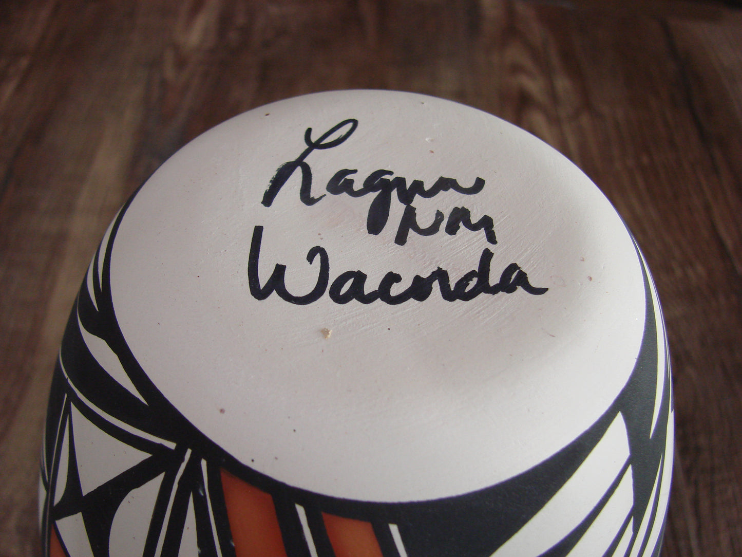 Native American Hand Painted Fine Line Acoma Pottery by Waconda