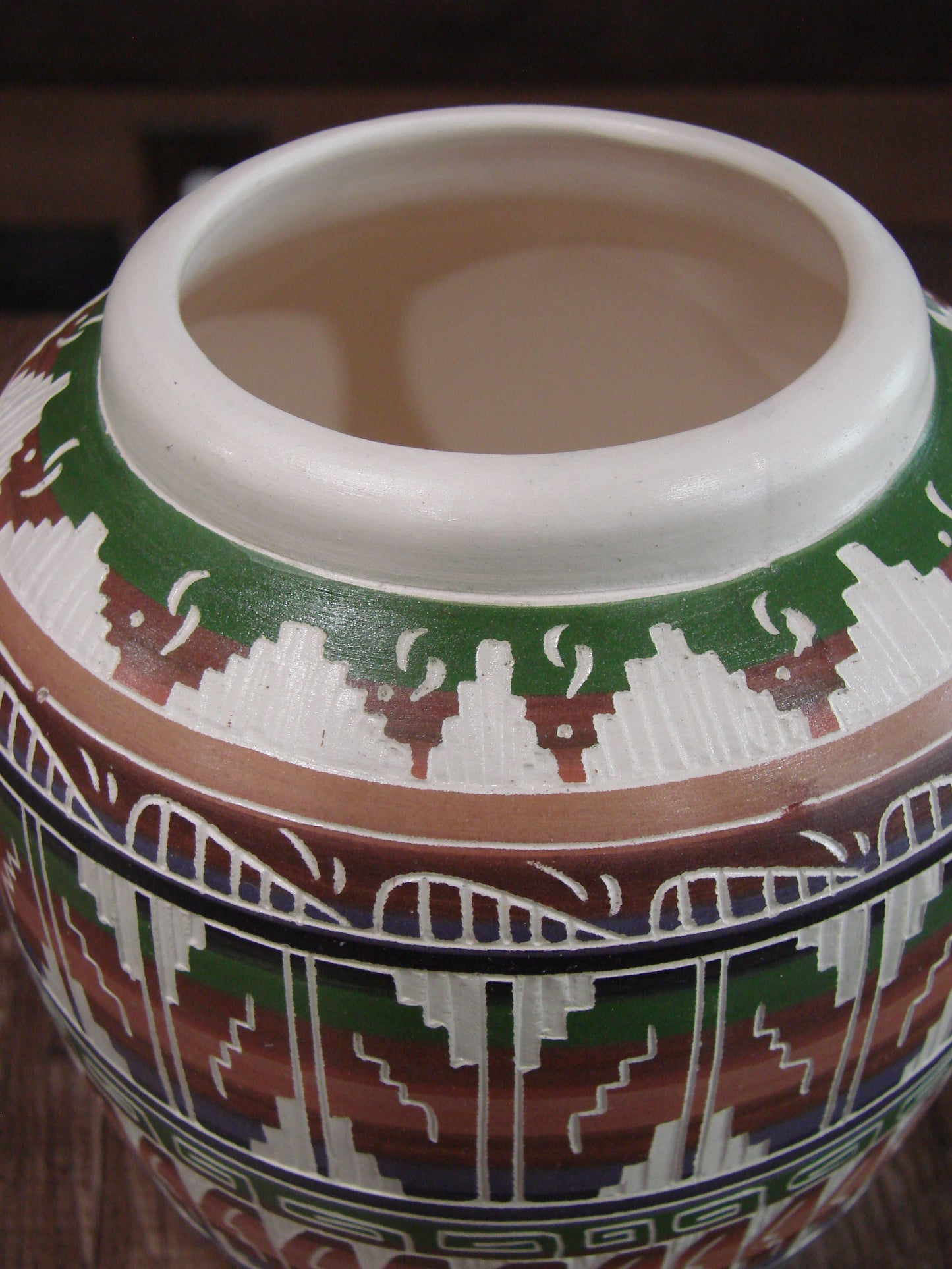 Native American Hand Etched & Hand Painted Pottery - Gilmore