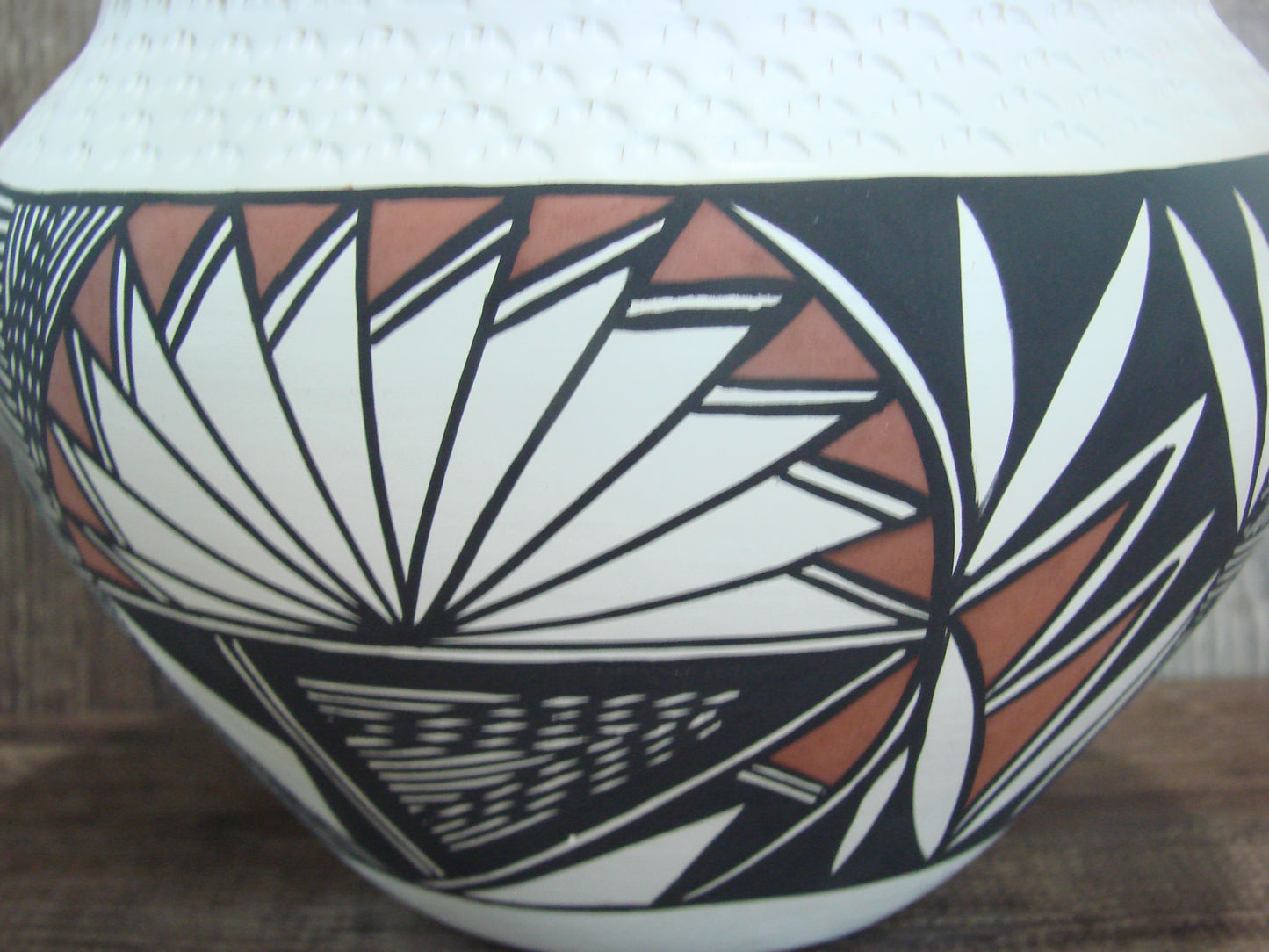 Acoma Pueblo Fine Line Hand Painted Pottery by Garcia