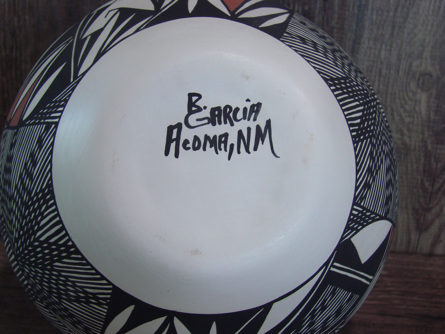 Acoma Pueblo Fine Line Hand Painted Pottery by Garcia
