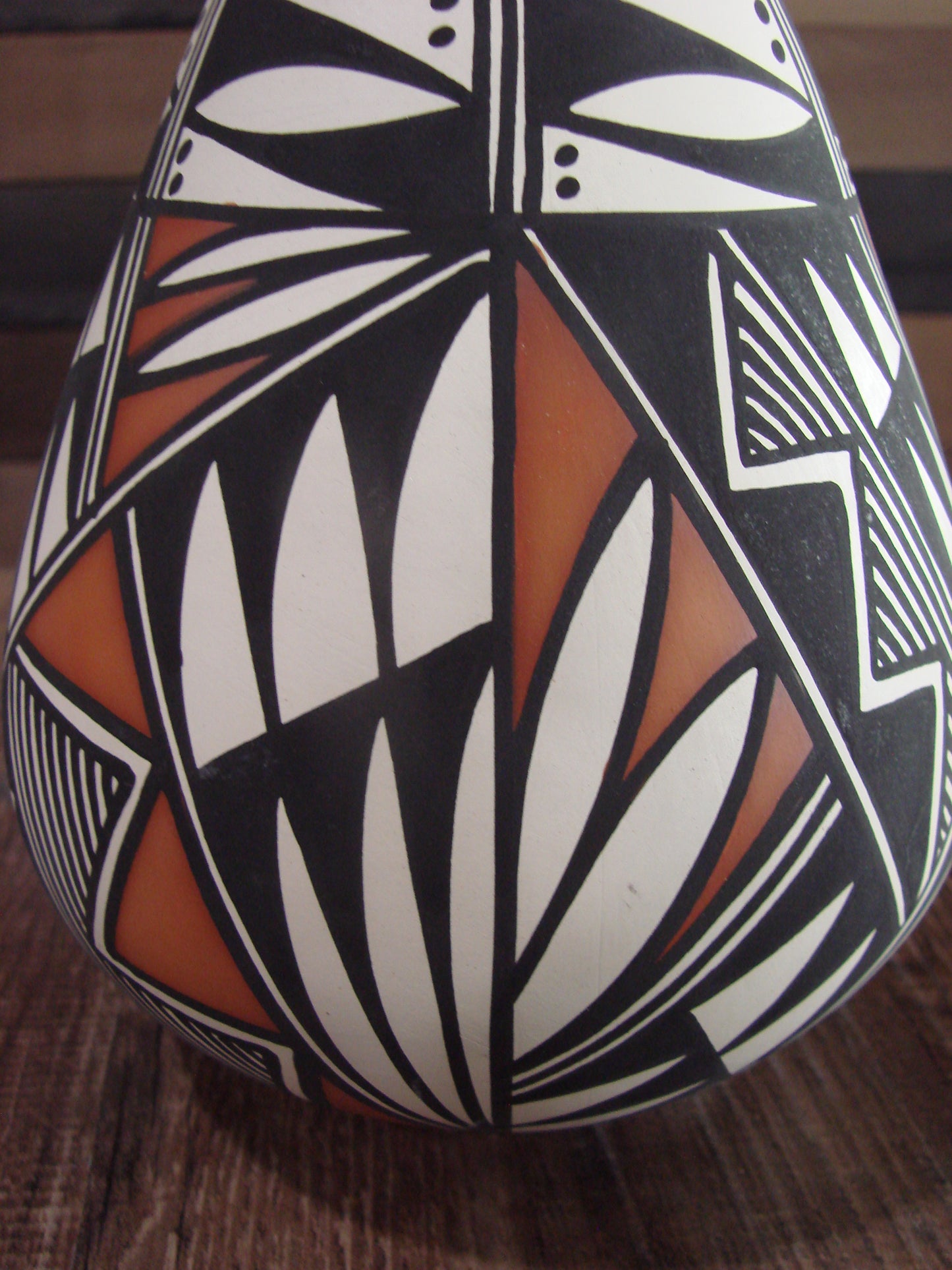 Native American Hand Painted Fine Line Acoma Pottery by Estevan