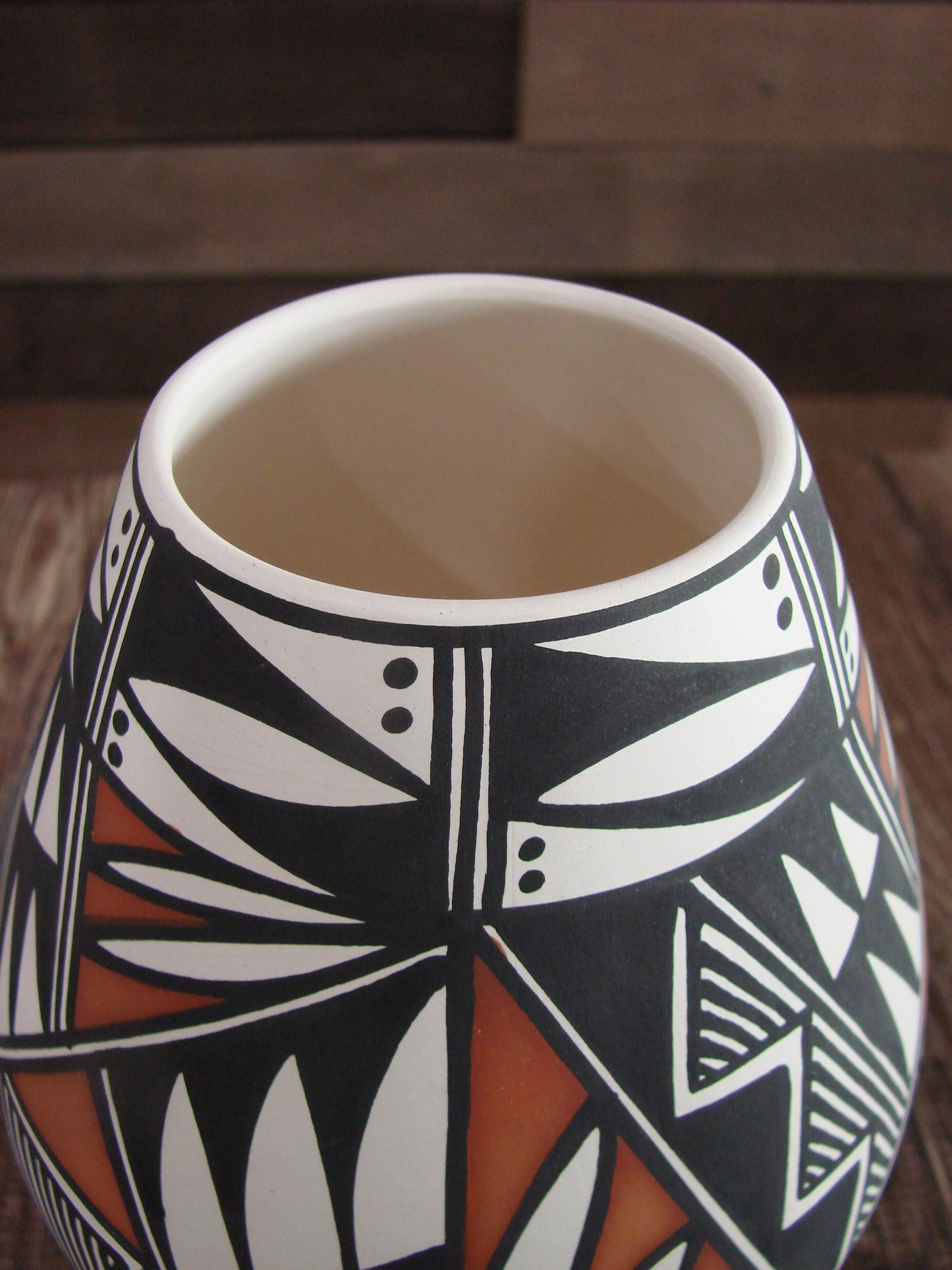 Native American Hand Painted Fine Line Acoma Pottery by Estevan