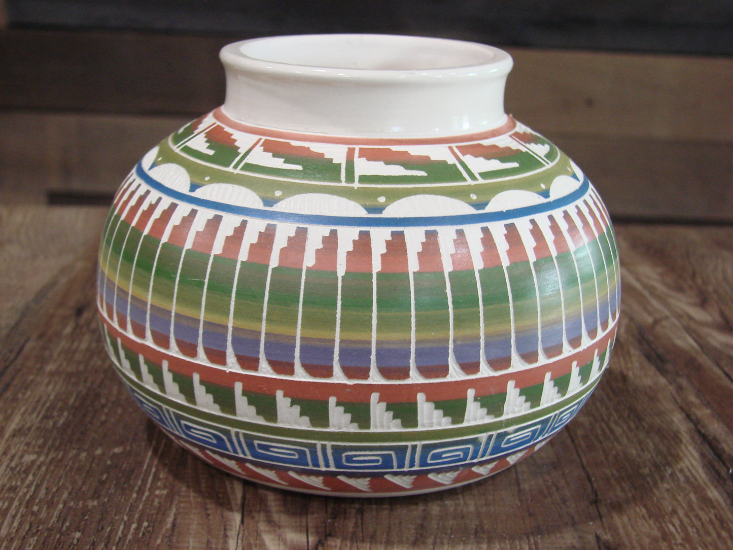 Native American Hand Etched & Hand Painted Pottery - Gilmore