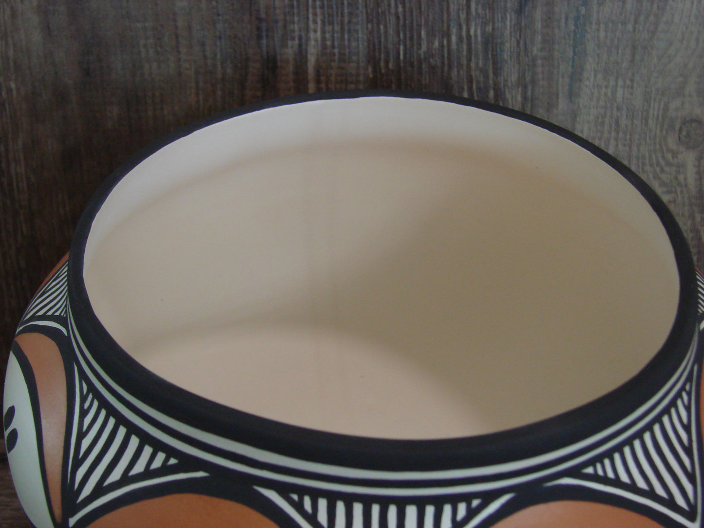 Acoma Pueblo Fine Line Hand Painted Pottery by Joe