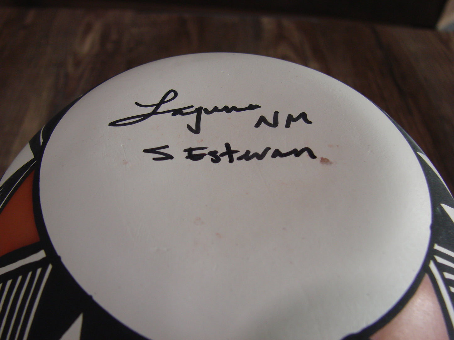 Native American Hand Painted Fine Line Acoma Pottery by Estevan