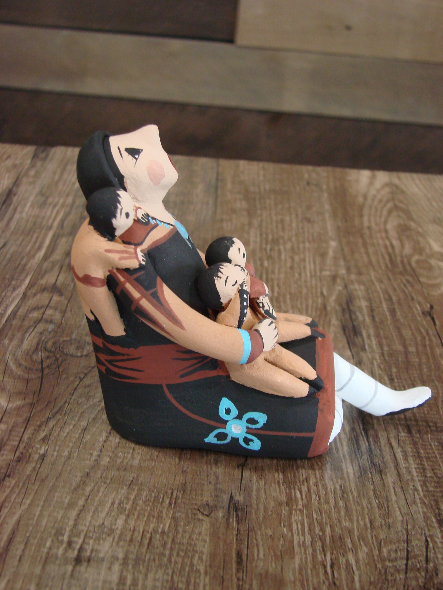 Native American Jemez Handmade Clay Storyteller by Lucero