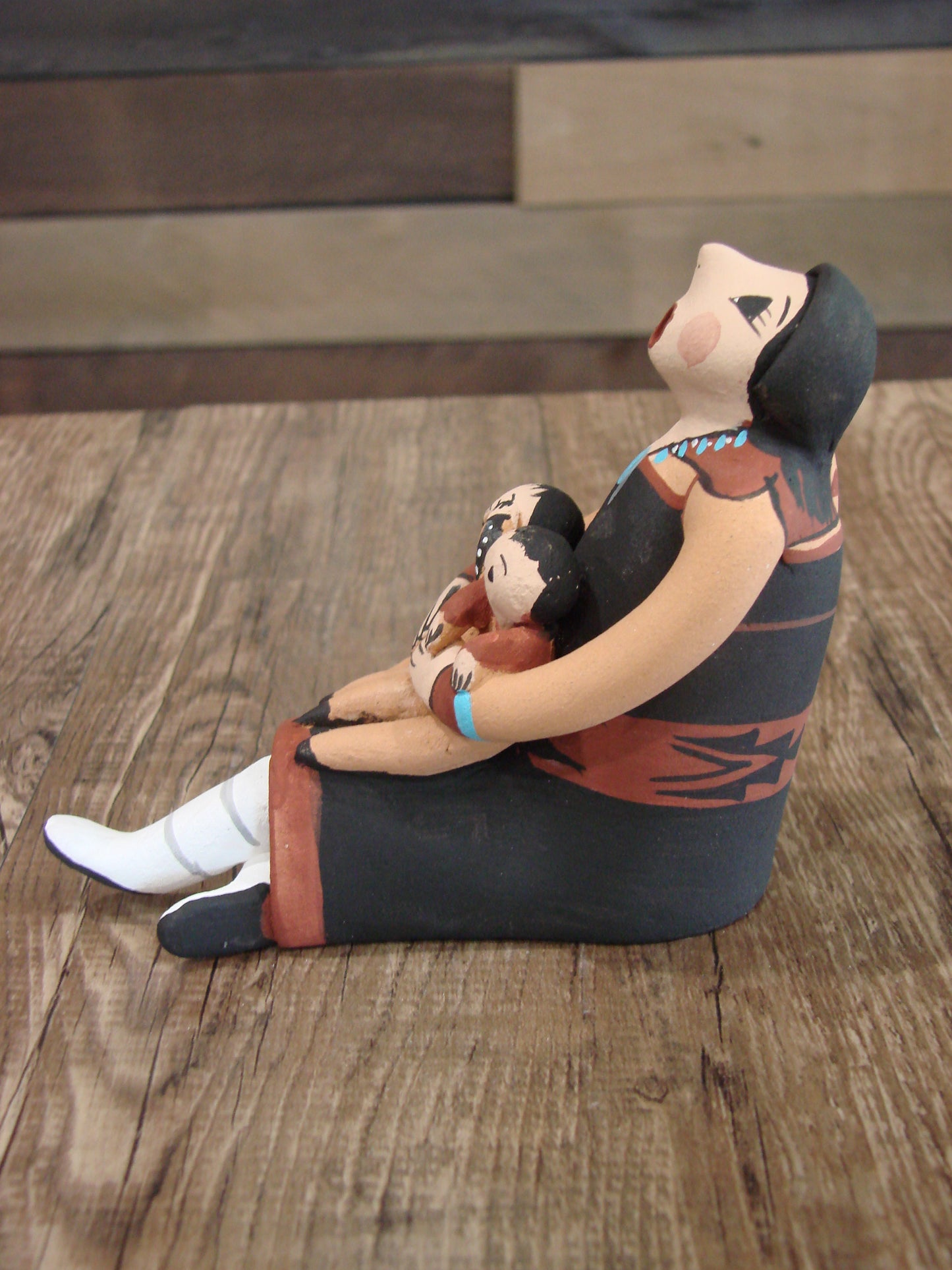 Native American Jemez Handmade Clay Storyteller by Lucero
