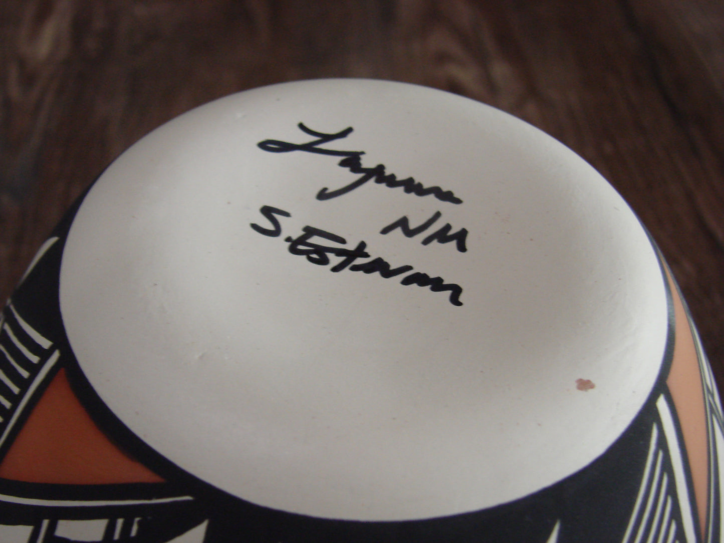 Native American Hand Painted Fine Line Acoma Pottery by Estevan