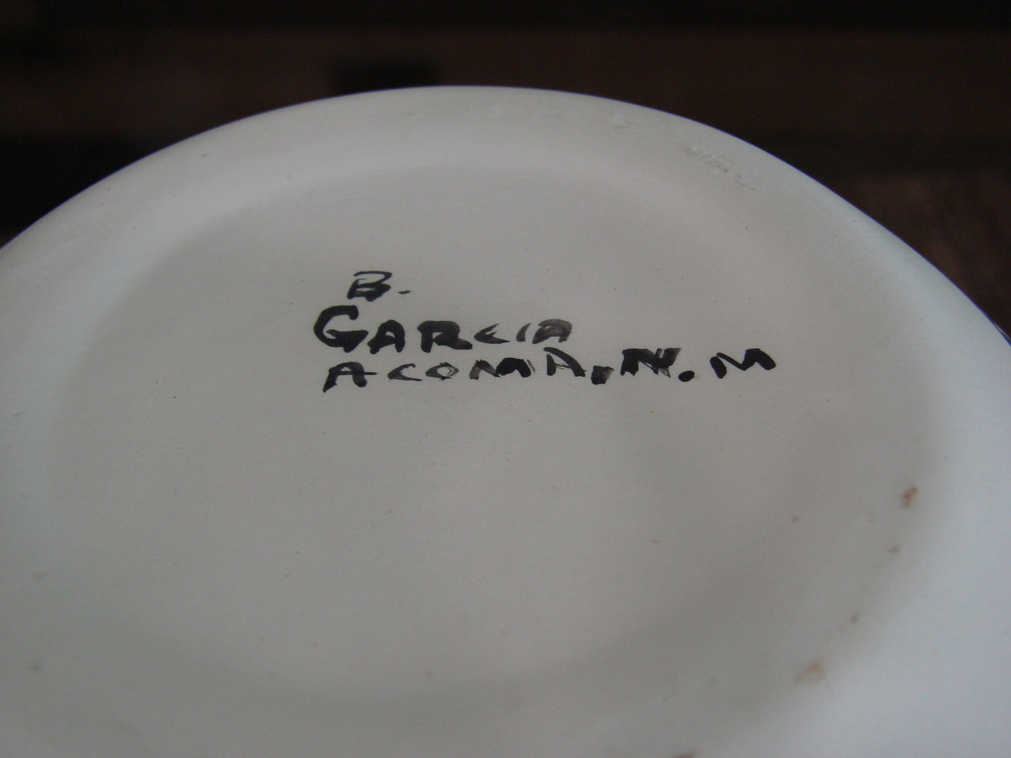 Native American Acoma Fine Line Hand Painted Pottery by Garcia