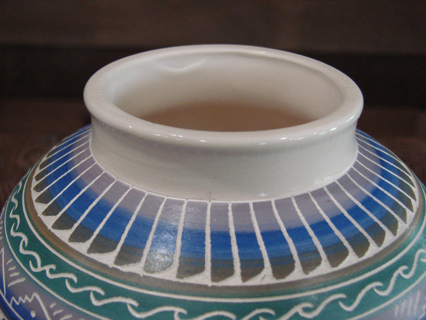 Native American Hand Etched & Hand Painted Pottery - Gilmore