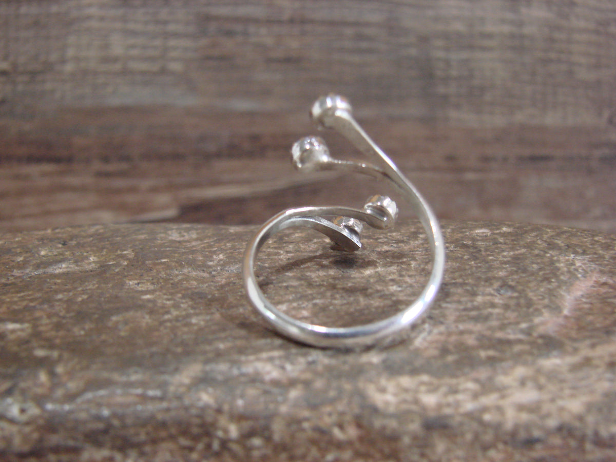 Native American Sterling Silver & Pink Opal Adjustable Ring - Largo