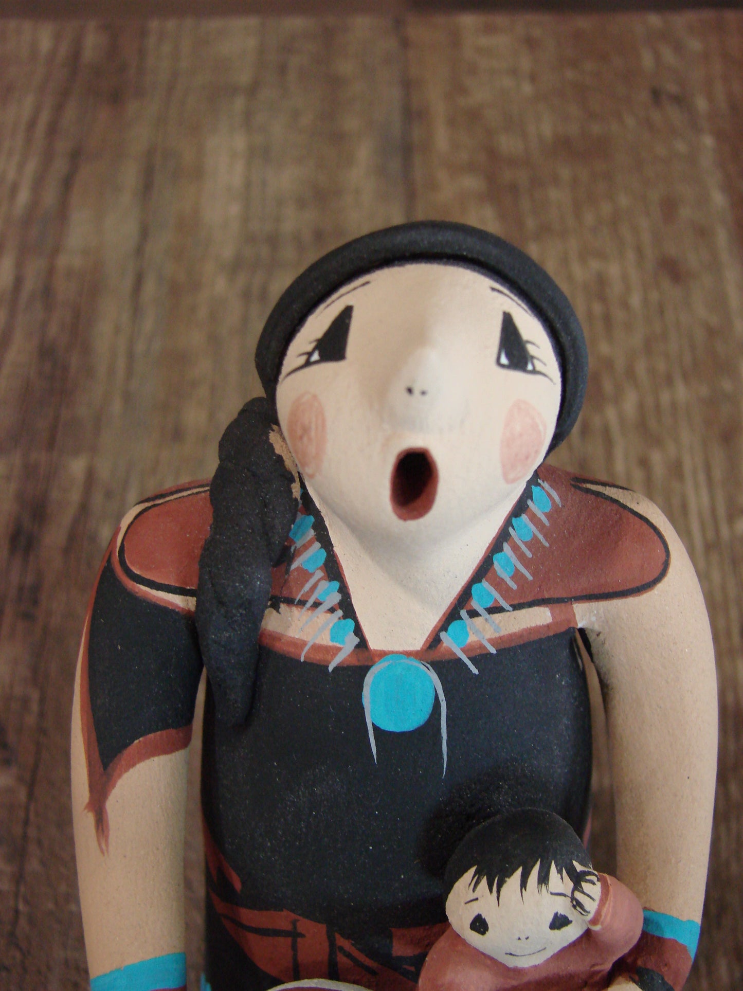 Native American Jemez Handmade Clay Storyteller by Lucero