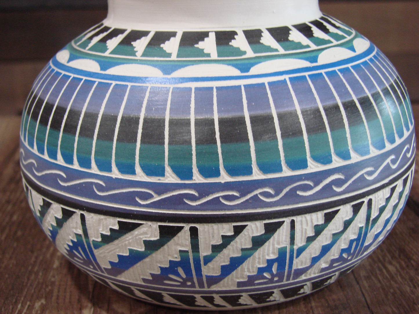 Native American Hand Etched & Hand Painted Pottery - Gilmore