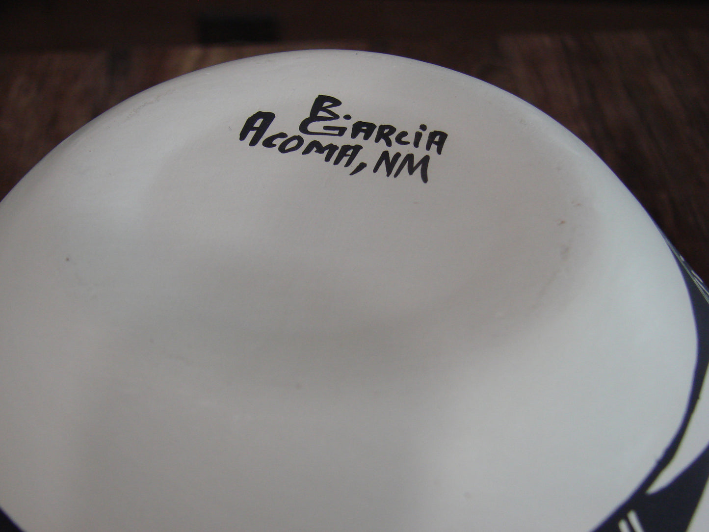 Native American Acoma Fine Line Hand Painted Pottery by Garcia