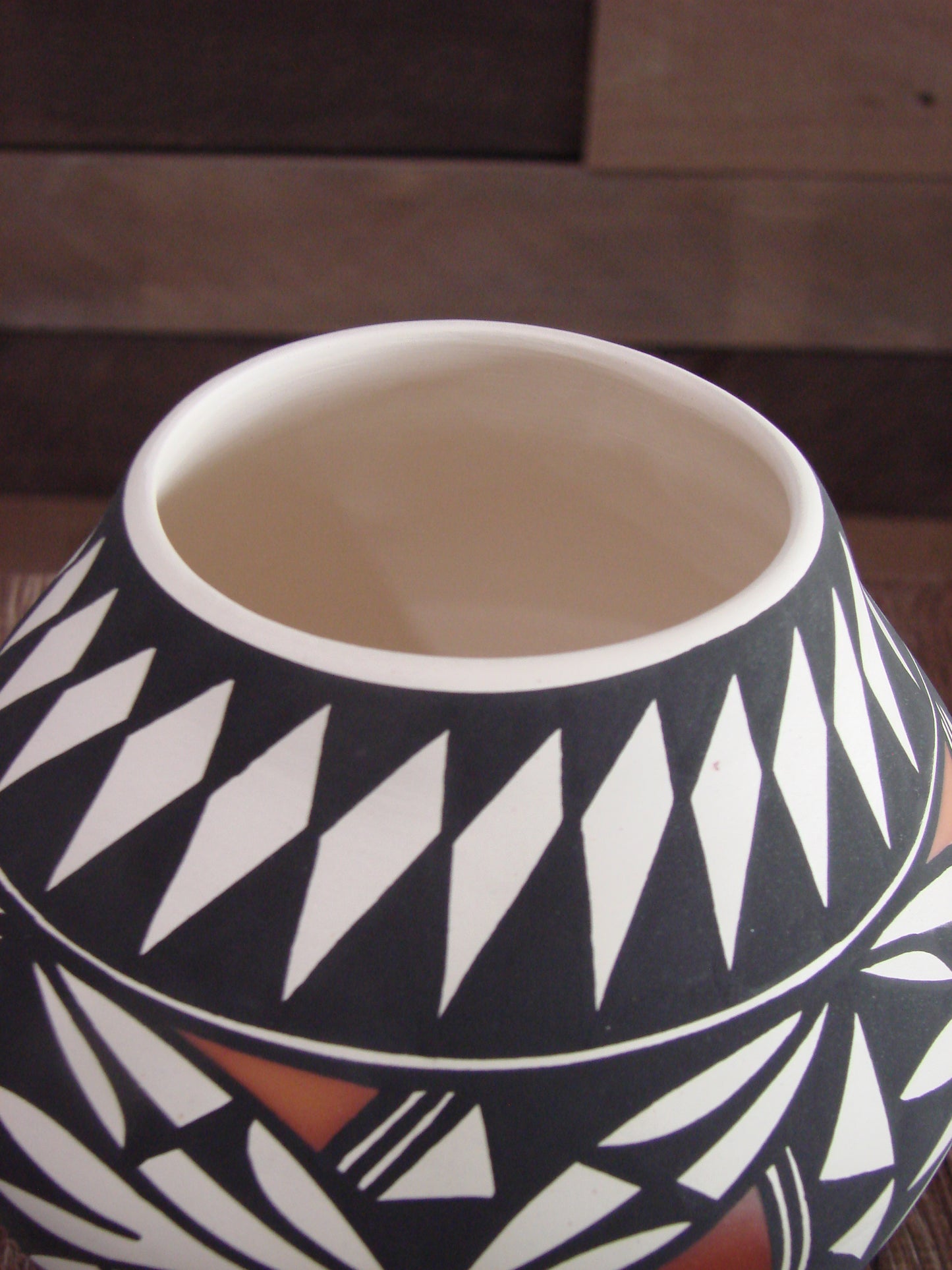 Native American Hand Painted Fine Line Acoma Pottery by Estevan