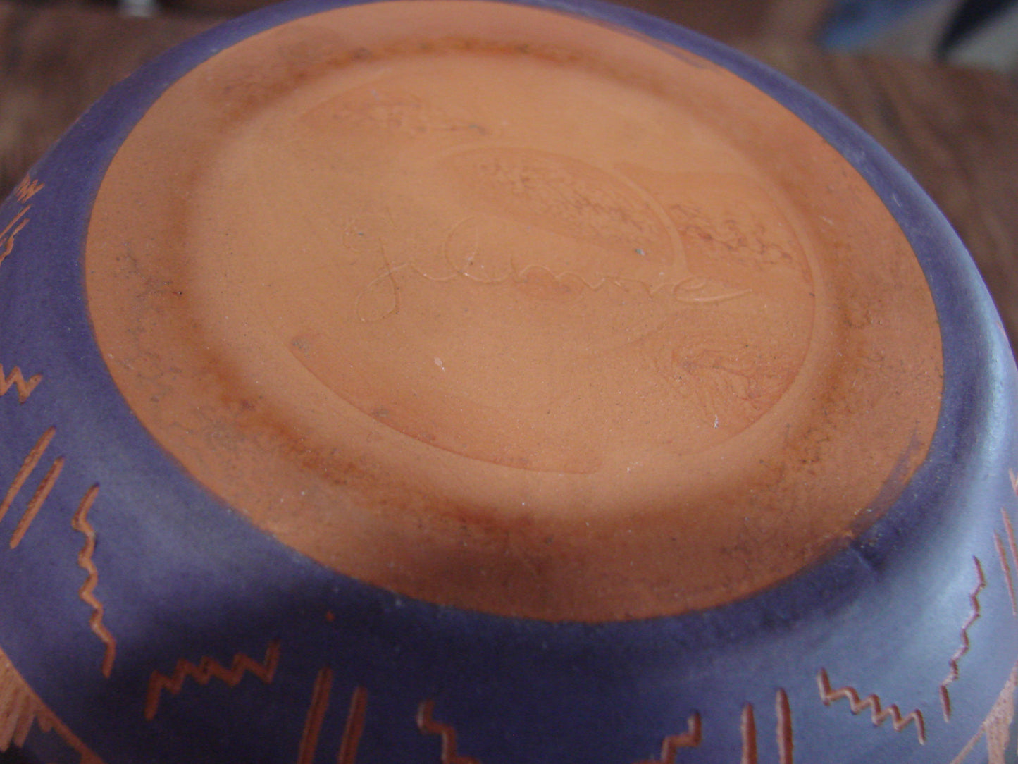 Native American Hand Etched & Hand Painted Pottery - Gilmore