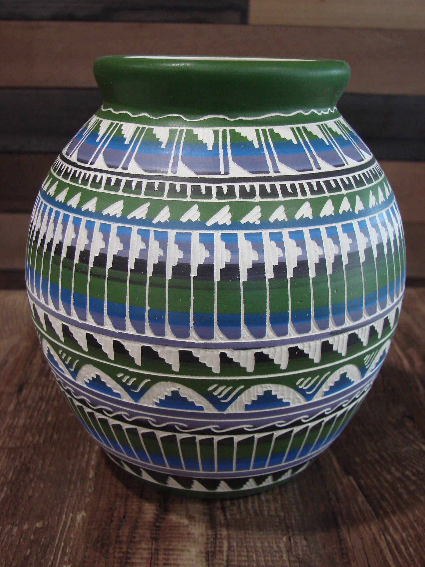 Native American Hand Etched & Hand Painted Pottery - Gilmore