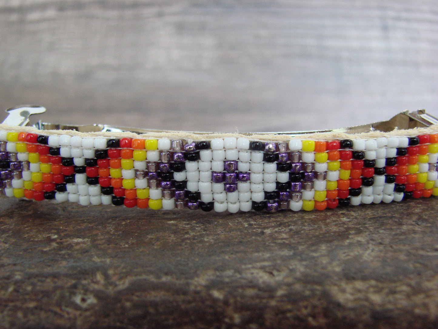Native American Hand Beaded Hair Barrette by Cleveland