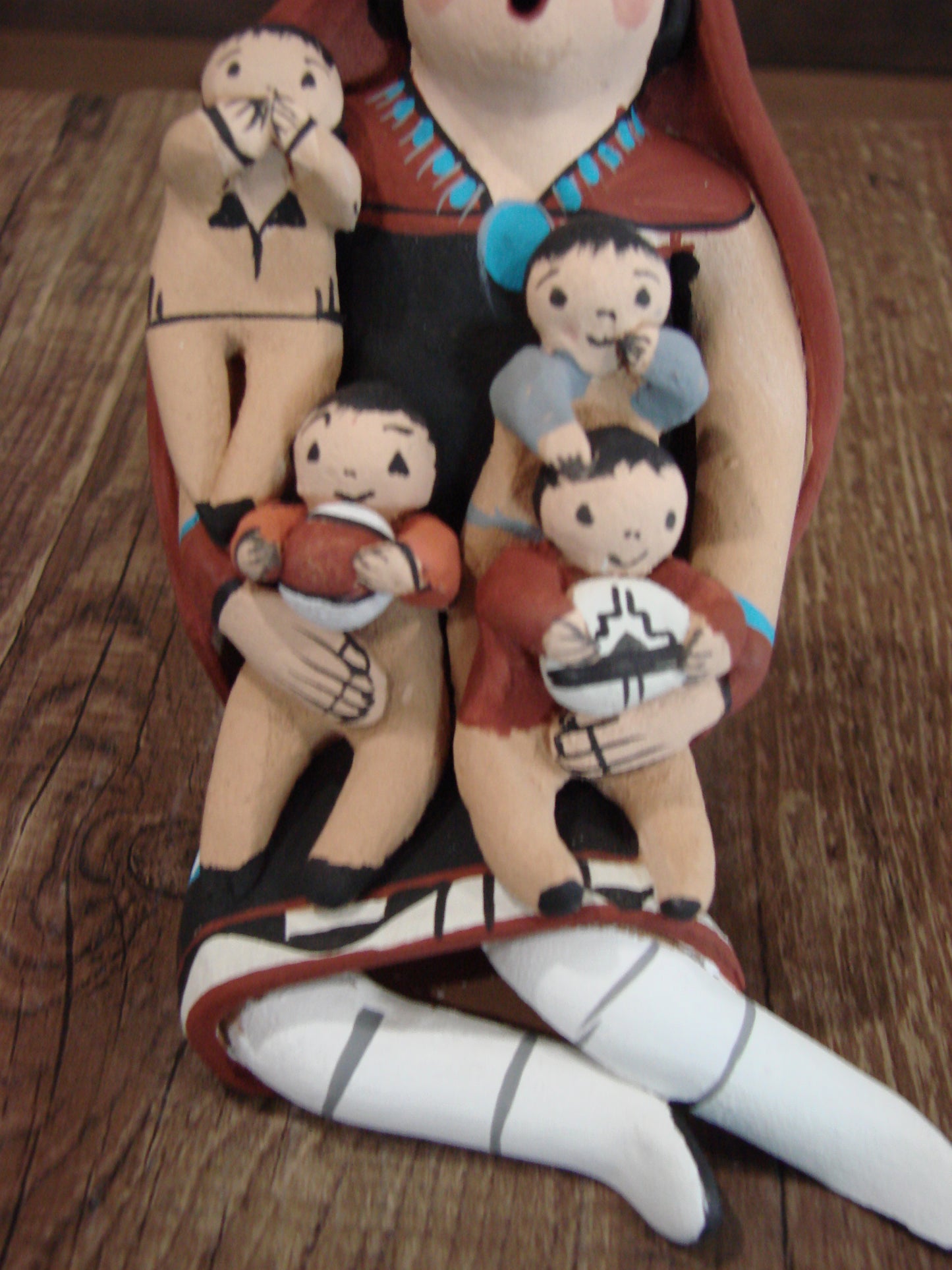 Native American Jemez Handmade Clay Storyteller by Lucero