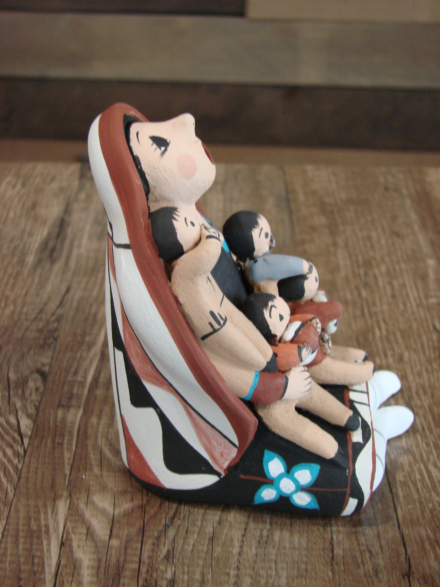 Native American Jemez Handmade Clay Storyteller by Lucero