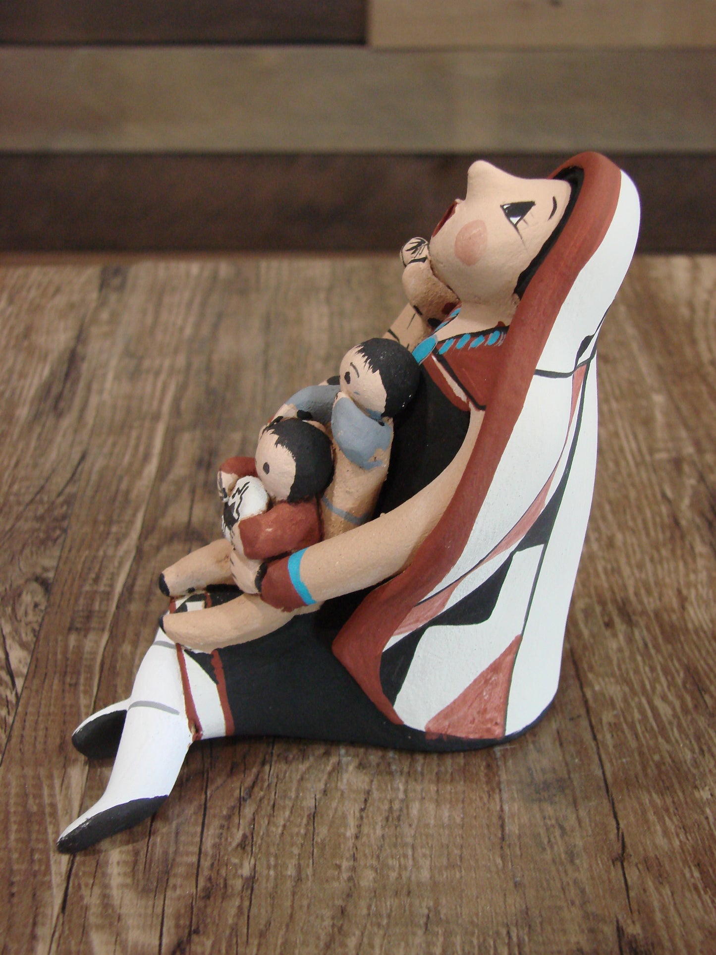 Native American Jemez Handmade Clay Storyteller by Lucero