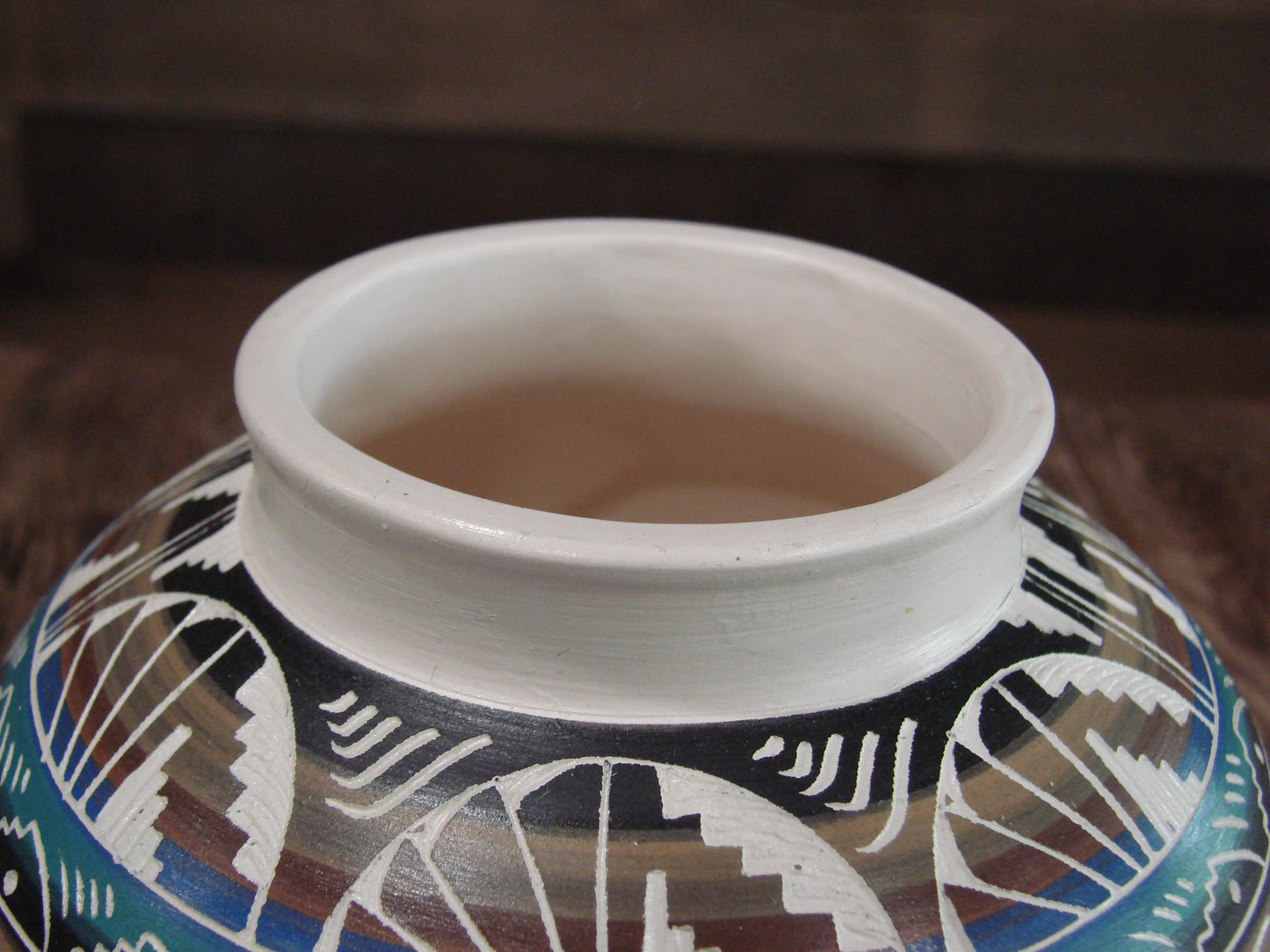 Native American Hand Etched & Hand Painted Pottery - Gilmore