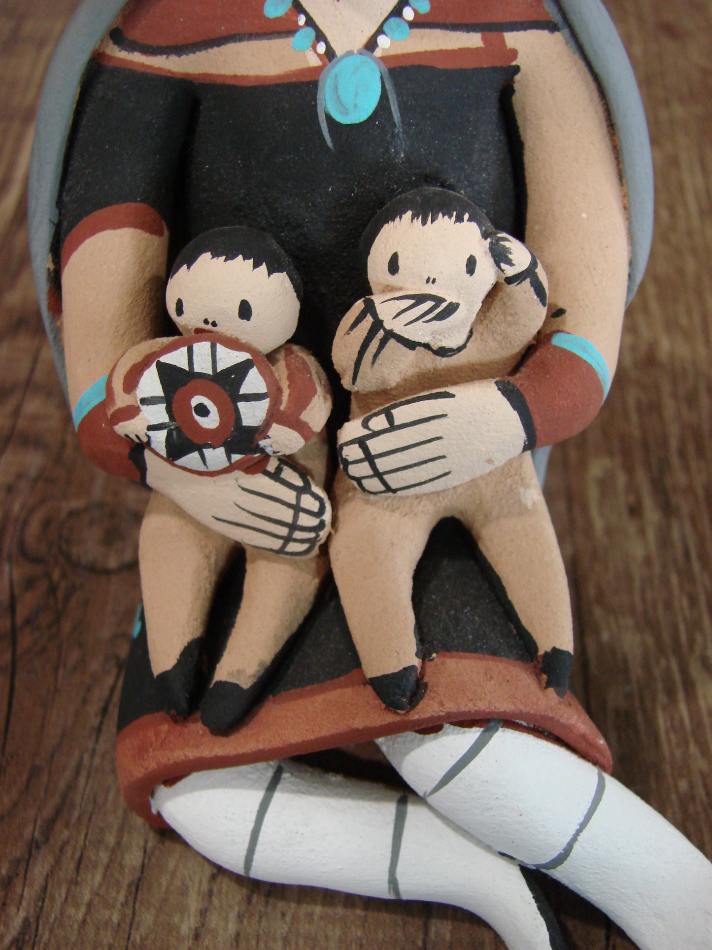 Native American Jemez Handmade Clay Storyteller by Lucero