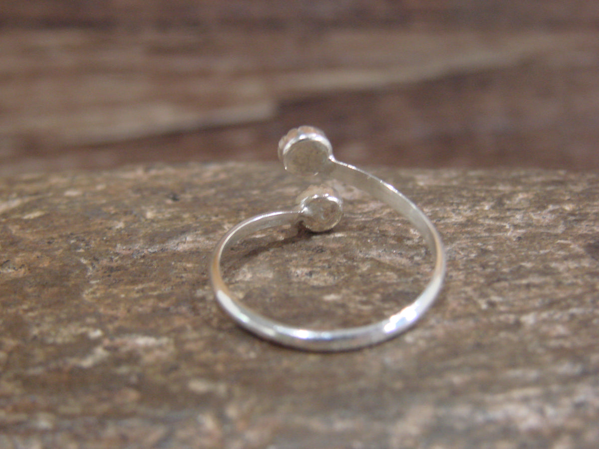 Native American Sterling Silver & Pink Opal Adjustable Ring - Largo