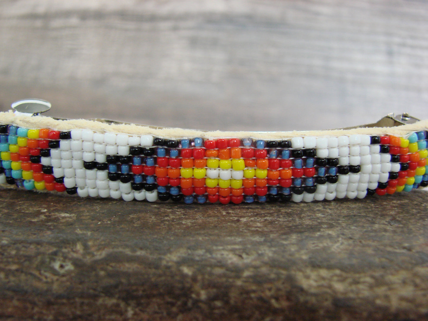 Native American Hand Beaded Hair Barrette by Cleveland