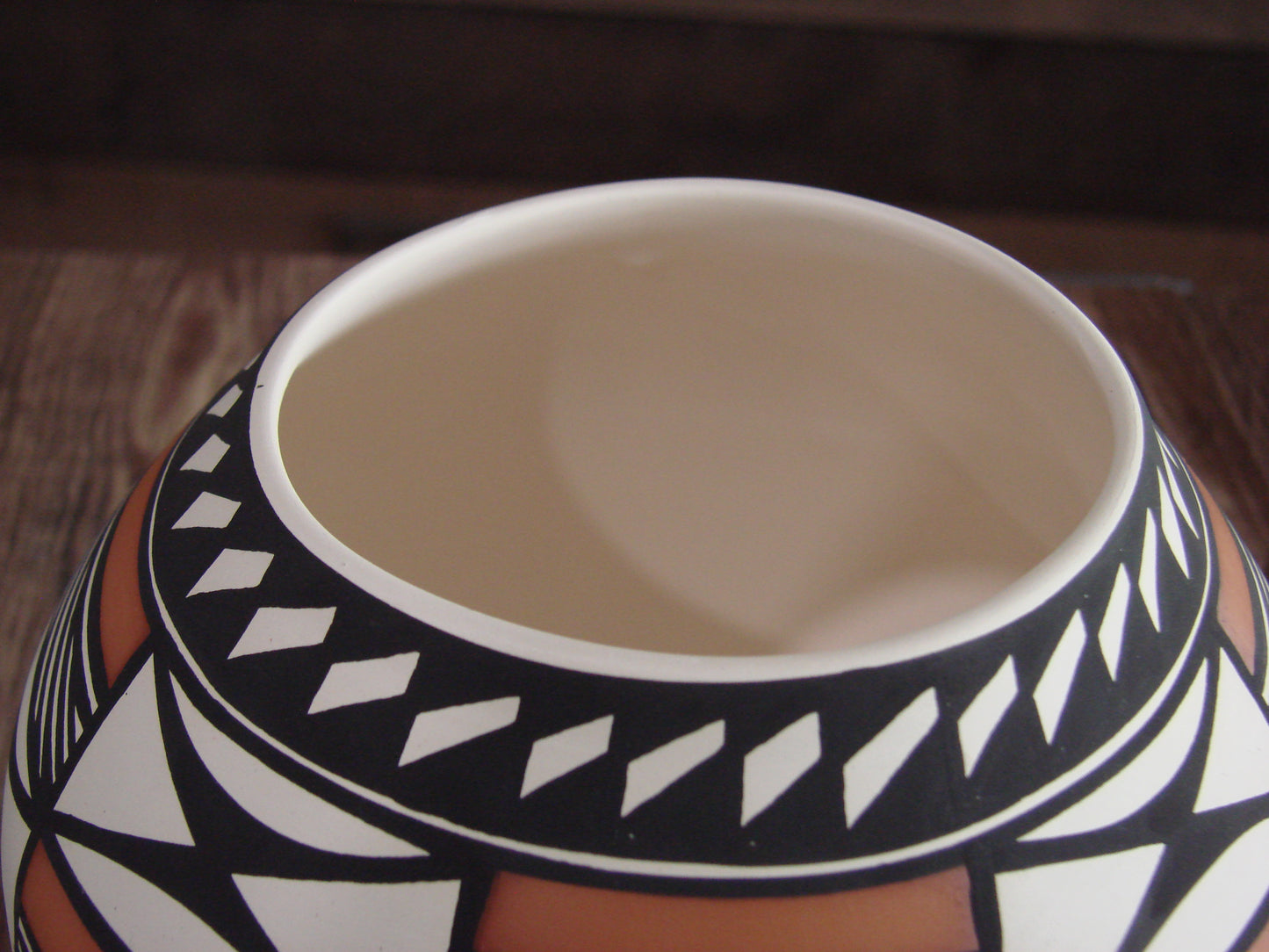 Native American Hand Painted Fine Line Acoma Pottery by Estevan