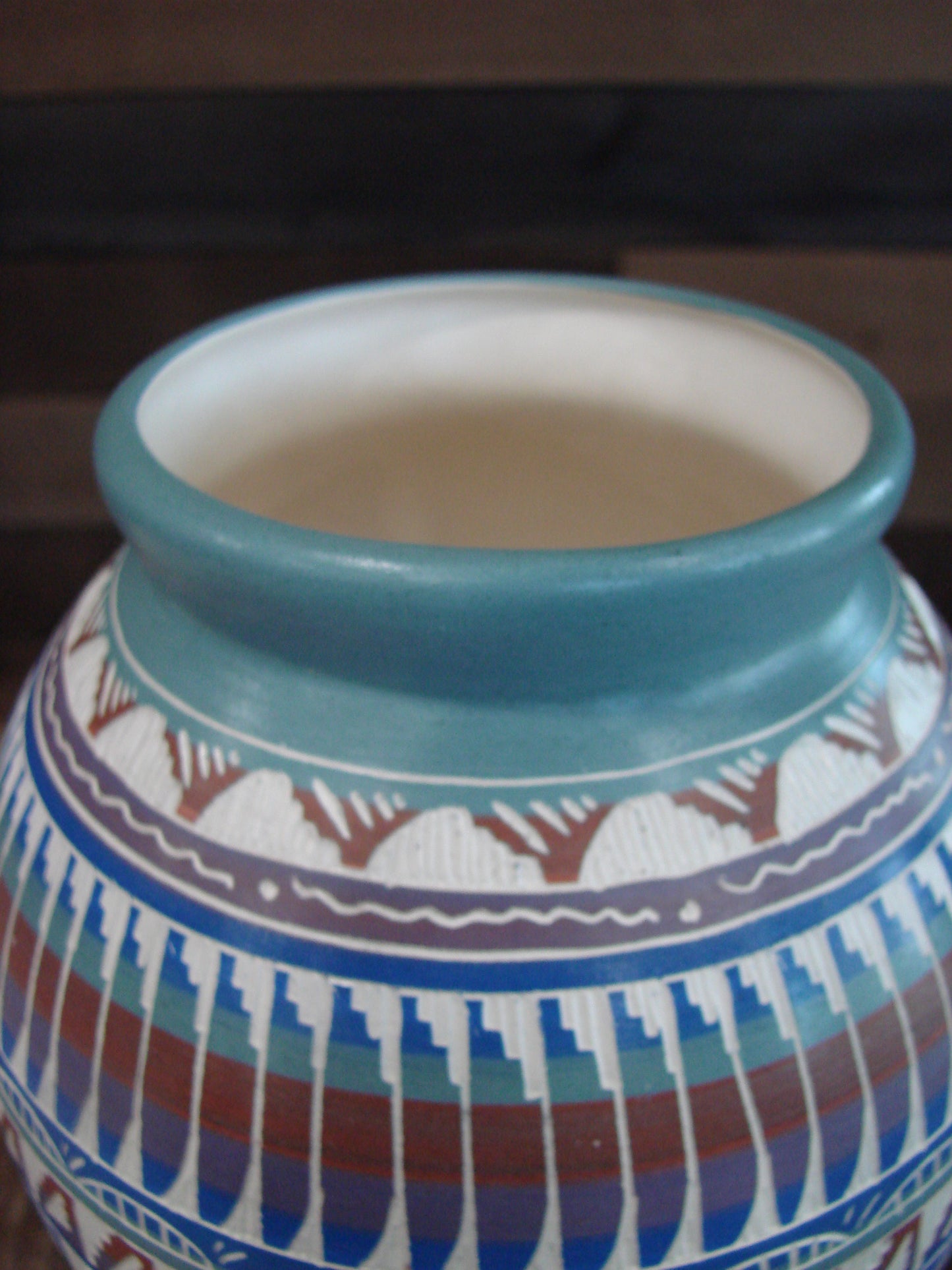 Native American Hand Etched & Hand Painted Pottery - Gilmore