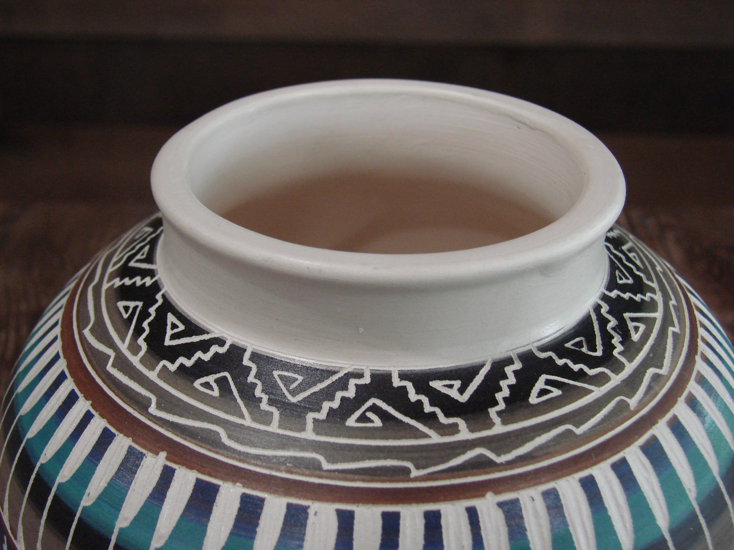 Native American Hand Etched & Hand Painted Pottery - Gilmore