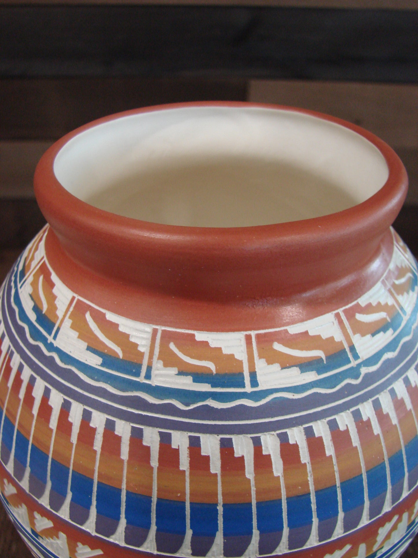 Native American Hand Etched & Hand Painted Pottery - Gilmore