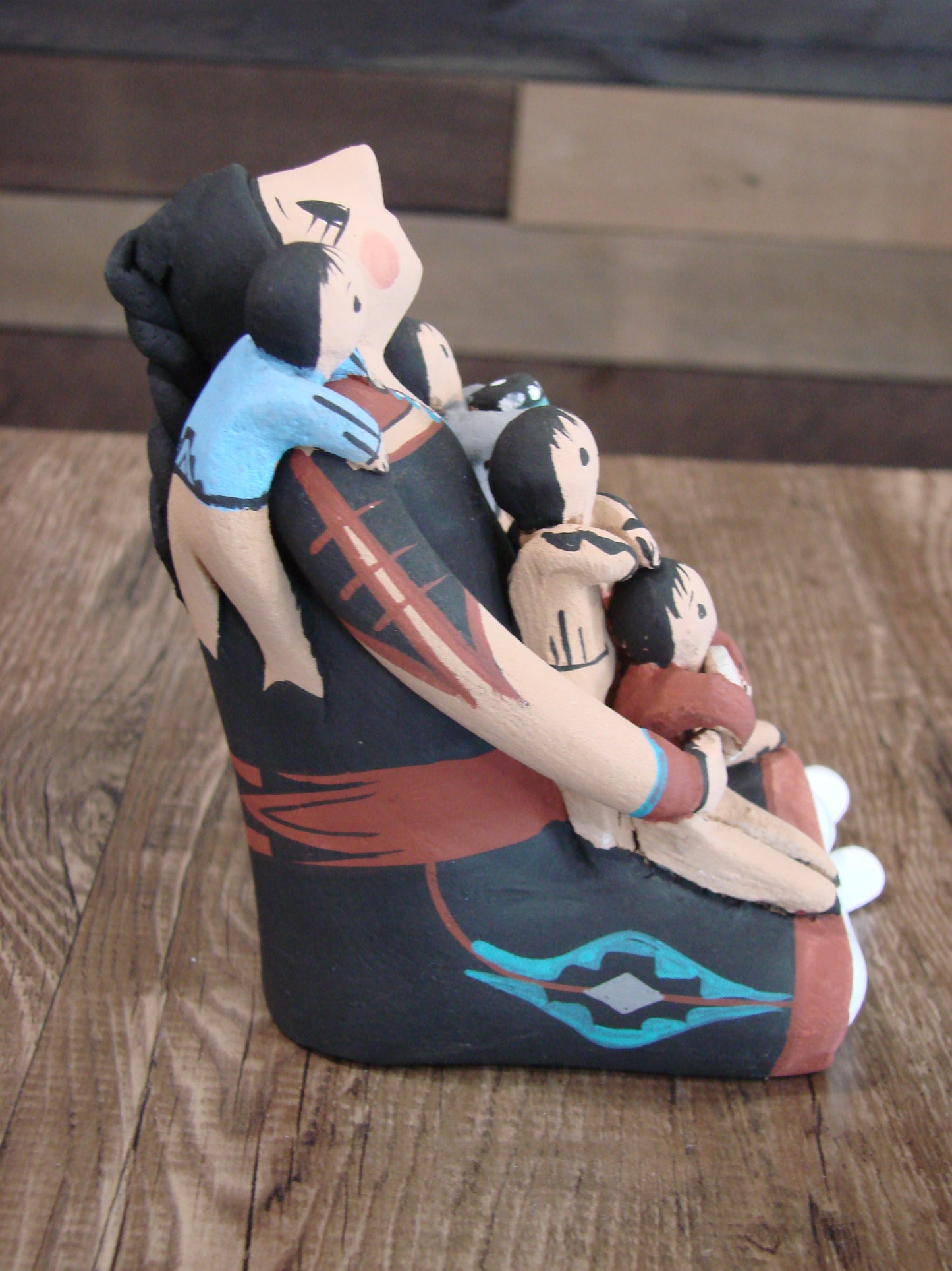 Native American Jemez Handmade Clay Storyteller by Lucero