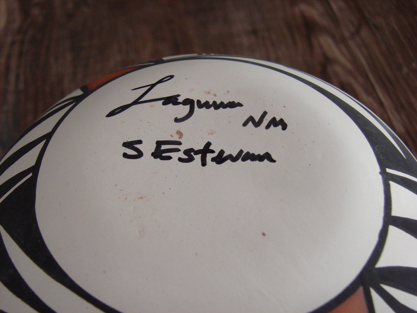 Native American Hand Painted Fine Line Acoma Pottery by Estevan
