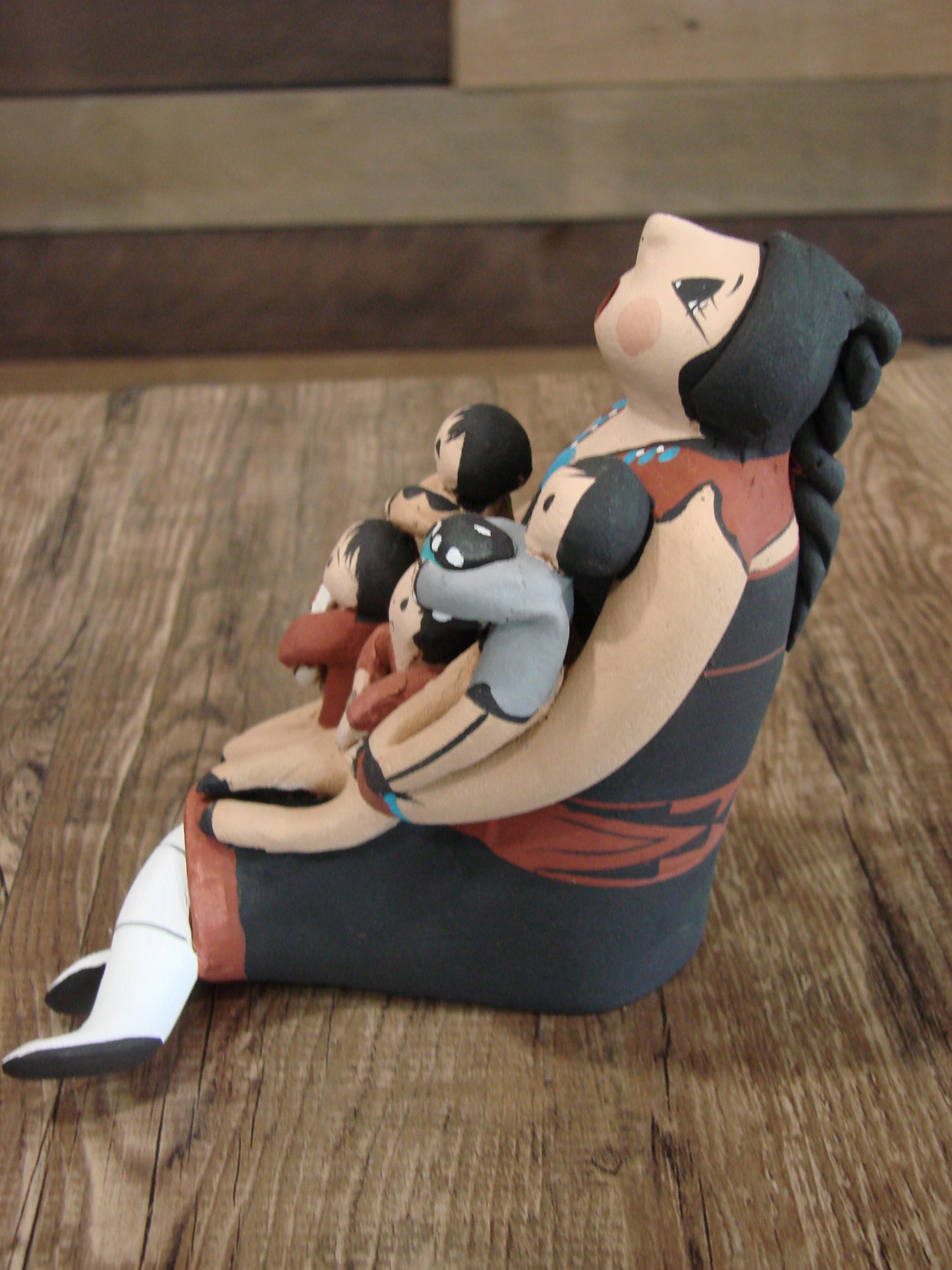 Native American Jemez Handmade Clay Storyteller by Lucero