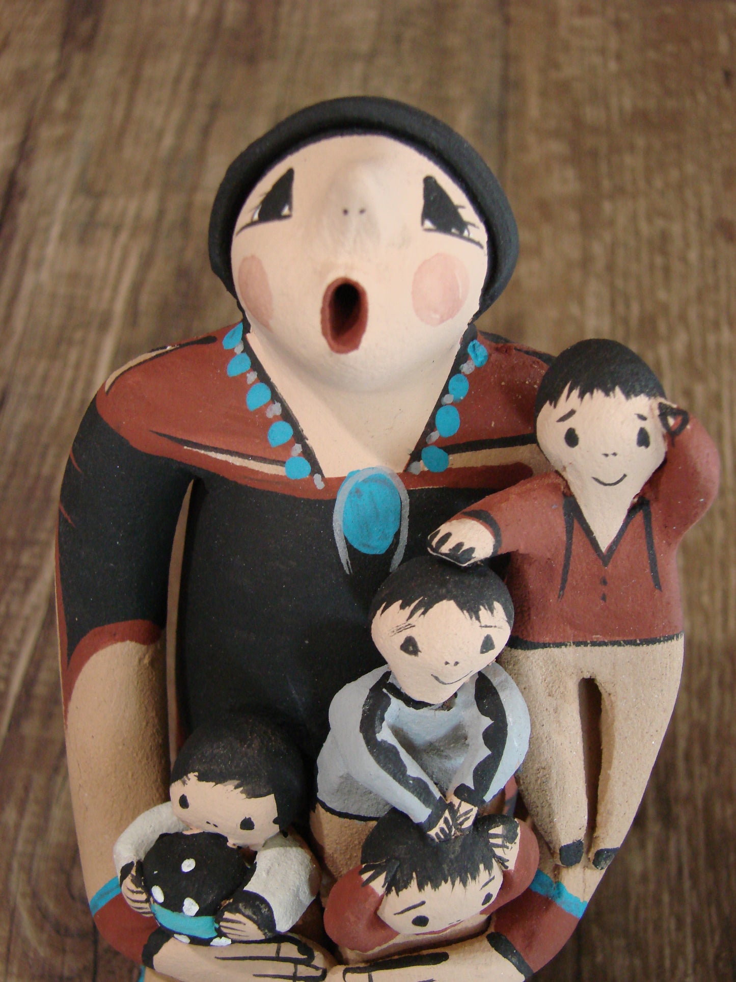 Native American Jemez Handmade Clay Storyteller by Lucero