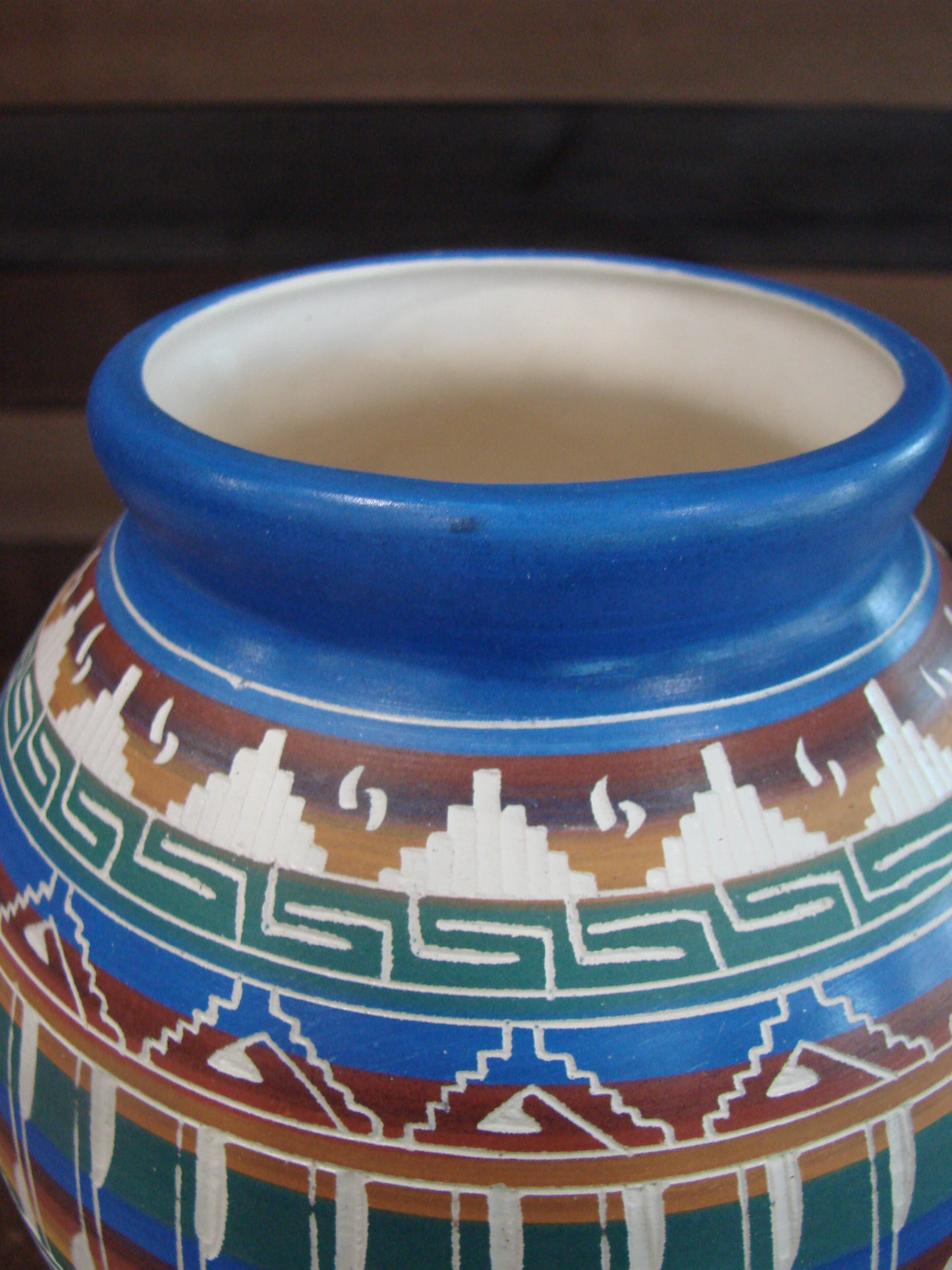Native American Hand Etched & Hand Painted Pottery - Gilmore