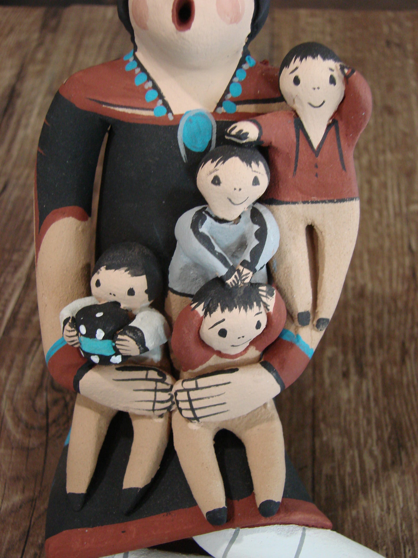 Native American Jemez Handmade Clay Storyteller by Lucero