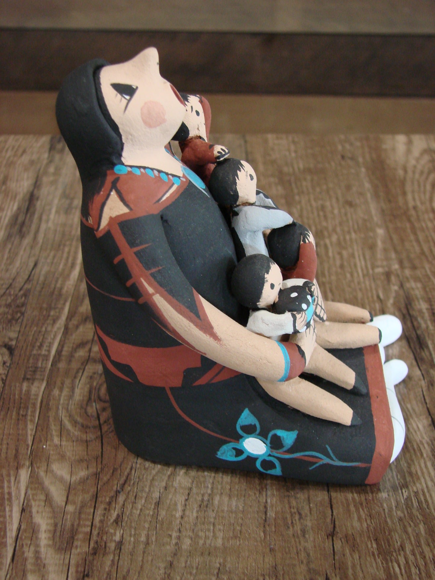Native American Jemez Handmade Clay Storyteller by Lucero