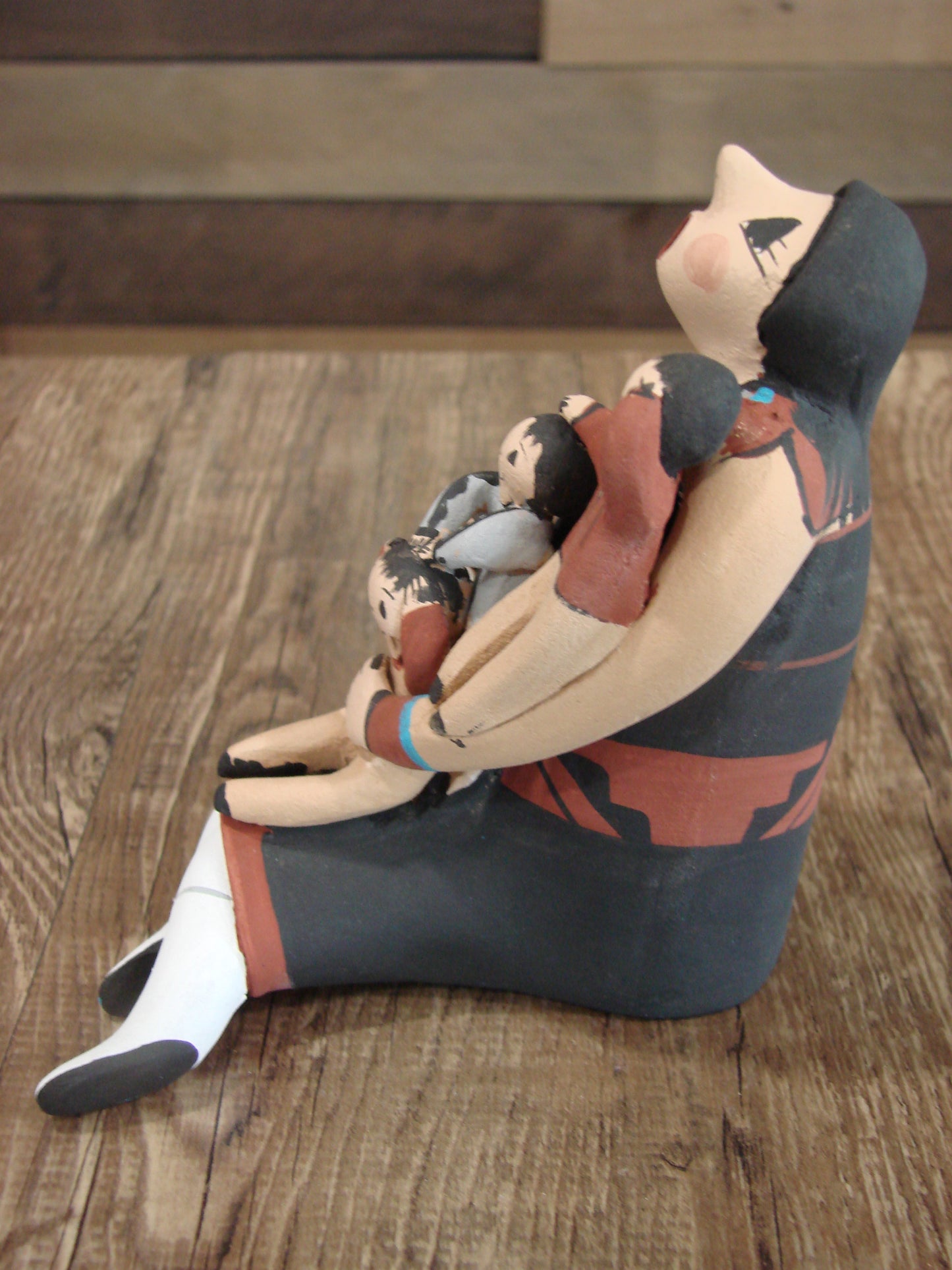 Native American Jemez Handmade Clay Storyteller by Lucero