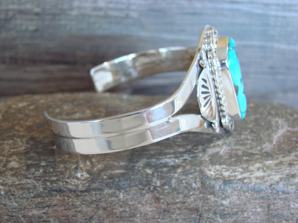 Native American Sterling Silver & Turquoise Bracelet by Bahe