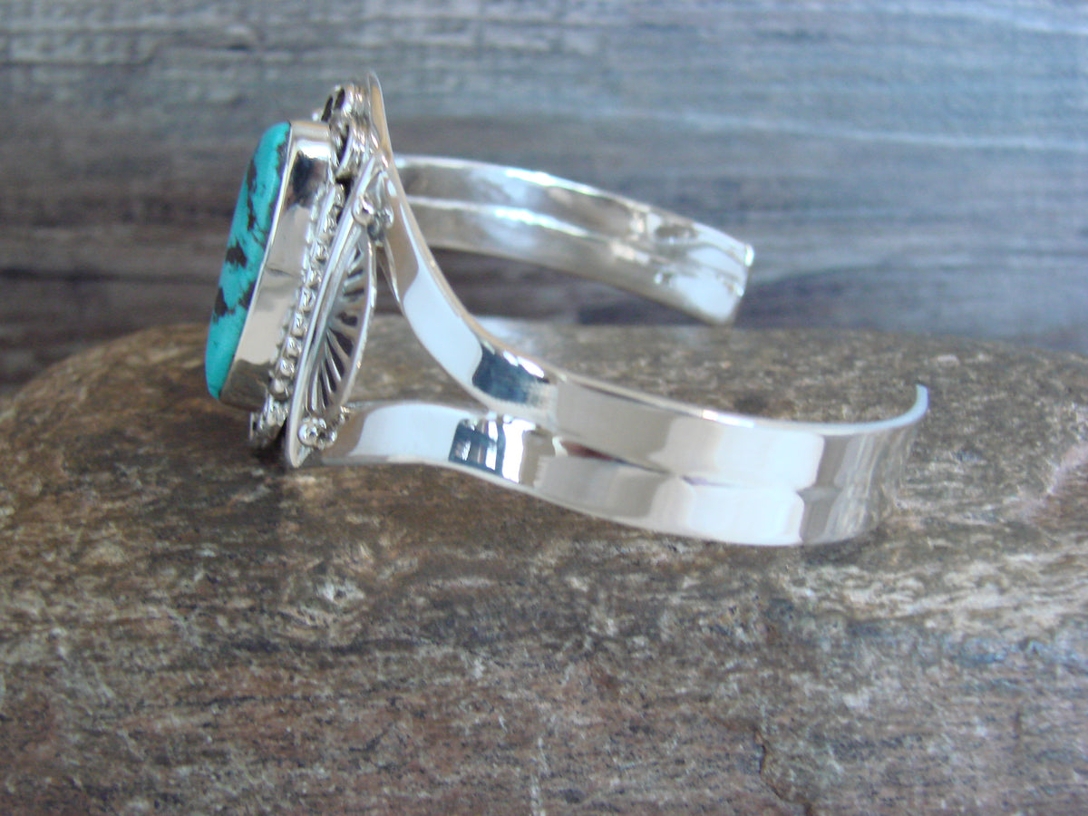 Native American Sterling Silver & Turquoise Bracelet by Bahe