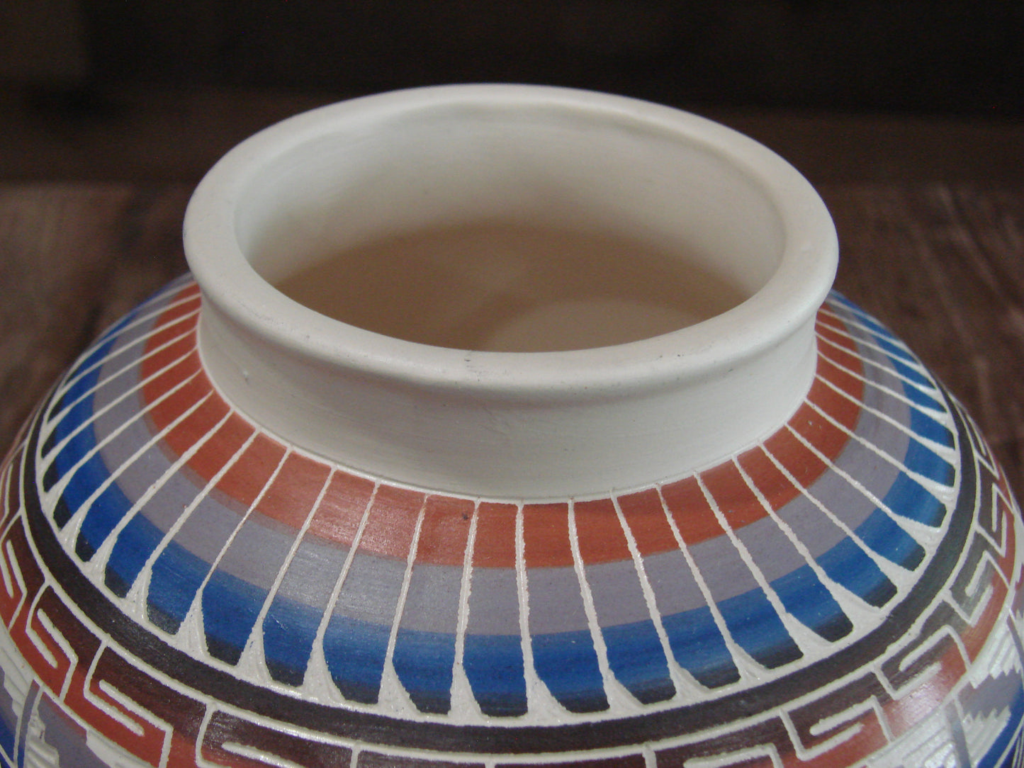 Native American Hand Etched & Hand Painted Pottery - Gilmore