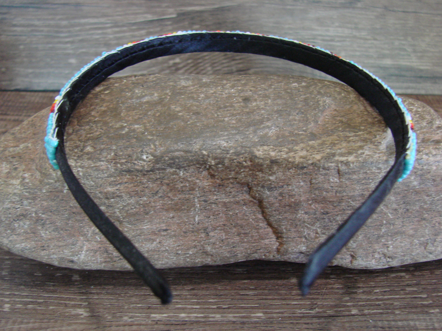 Navajo Indian Hand Beaded Head Band by Cleveland