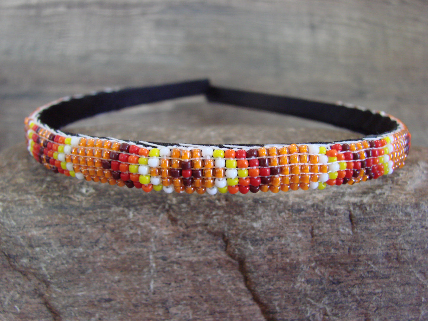 Navajo Indian Hand Beaded Head Band by Cleveland