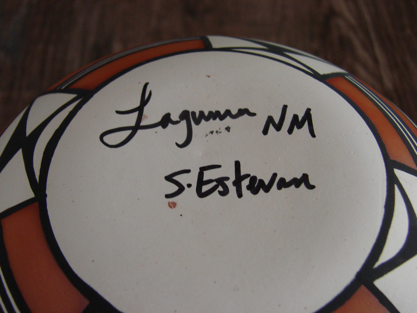 Native American Hand Painted Fine Line Acoma Pottery by Estevan