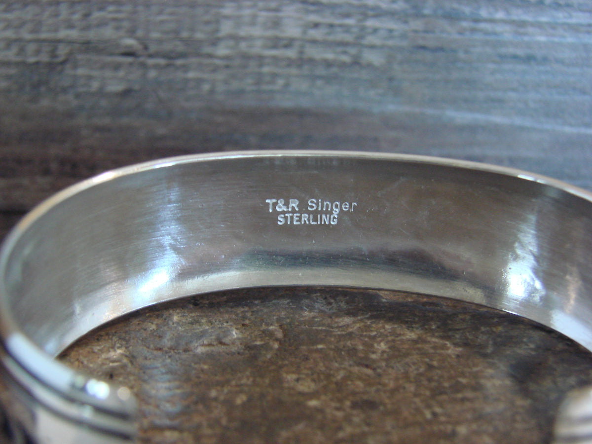 Native American Sterling Silver Petroglyph Bracelet by Singer