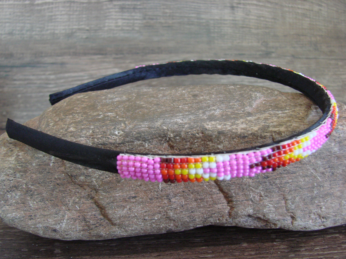 Navajo Indian Hand Beaded 3/8" Head Band by Cleveland