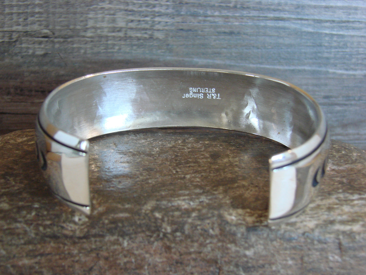 Native American Sterling Silver Petroglyph Bracelet by Singer